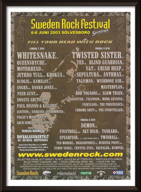 Sweden Rock 2003